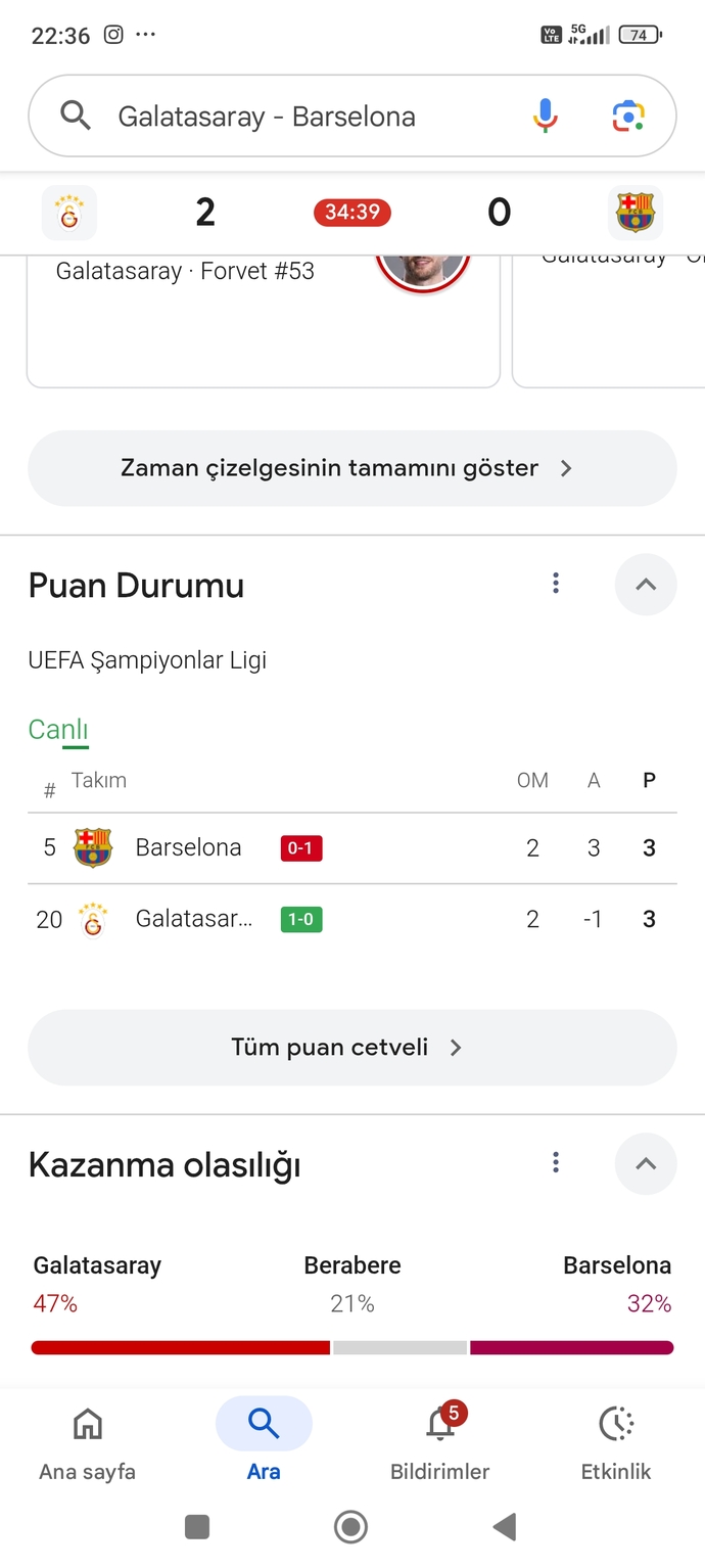 Kazanma olasılığı 🤔