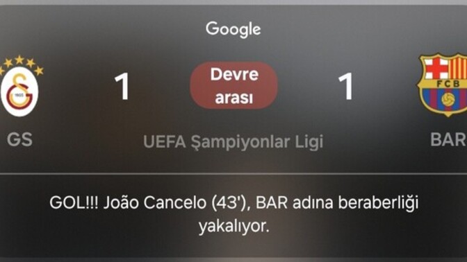 Galatasaray Barcelona ilk yarısı hakkında ne düşünüyorsunuz?