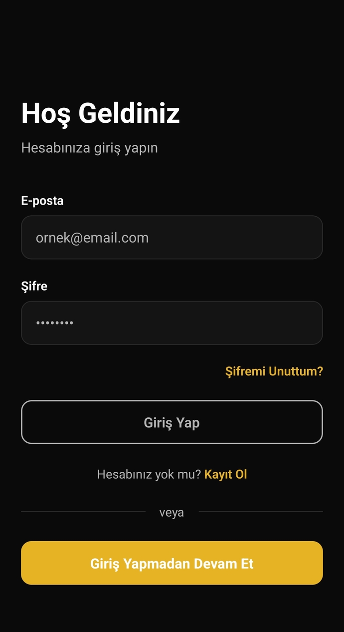 Evet, yine unutulmuş bir şifre...