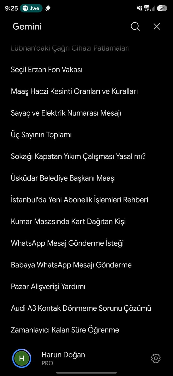 ChatGPT'de en son ne arattınız?