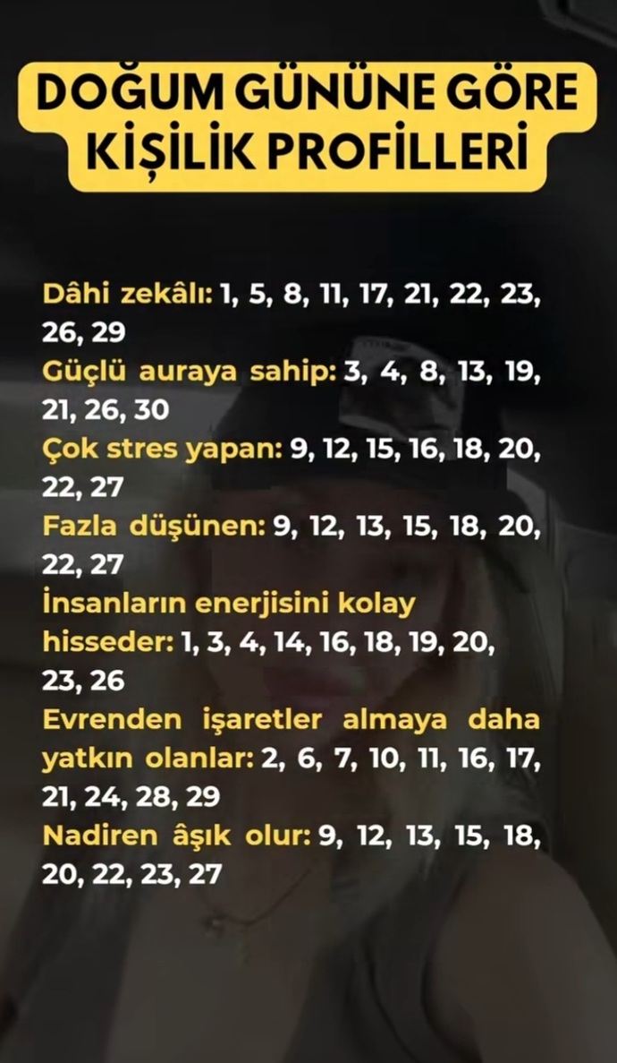 Doğum gününüze göre hangi kişilik profiline sahipsiniz?