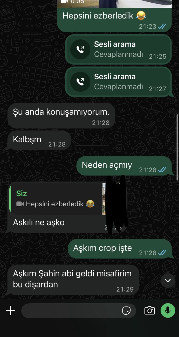 Beni çok ihmal ediyor bu kadarı fazla değil mi?