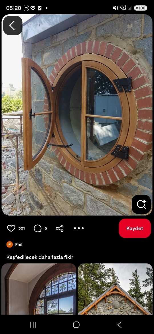 Evlerin camları yuvarlak daha guzel değil mi sizce de?