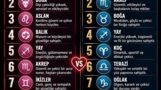 Karşı cinste size en çekici gelen burç hangisi?
