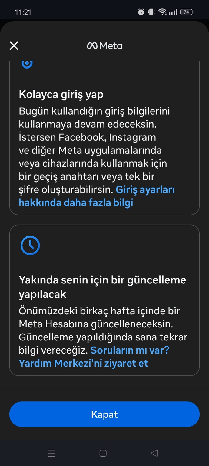 İnst böyle bir bildirim göndermiş size de geldi mi? Ne demek bu?