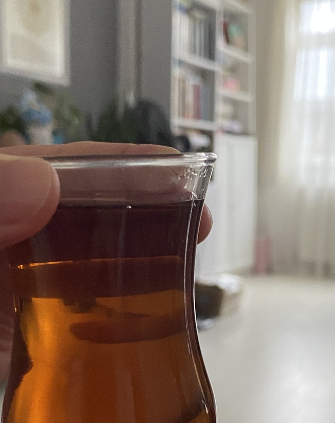 Bissürü içtim ondan açık