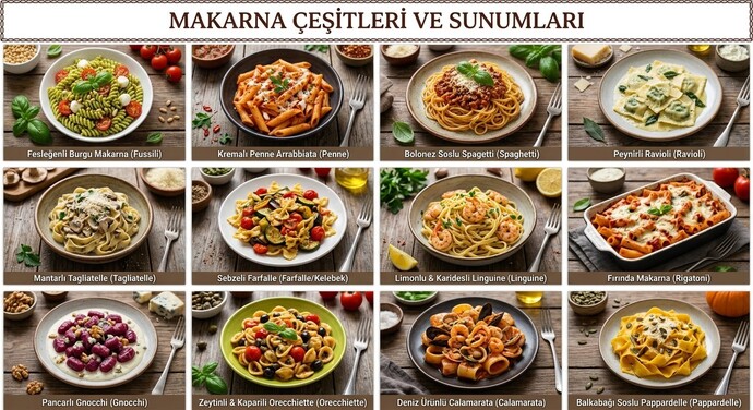 En çok hangi makarna çeşitlerni seversiniz?