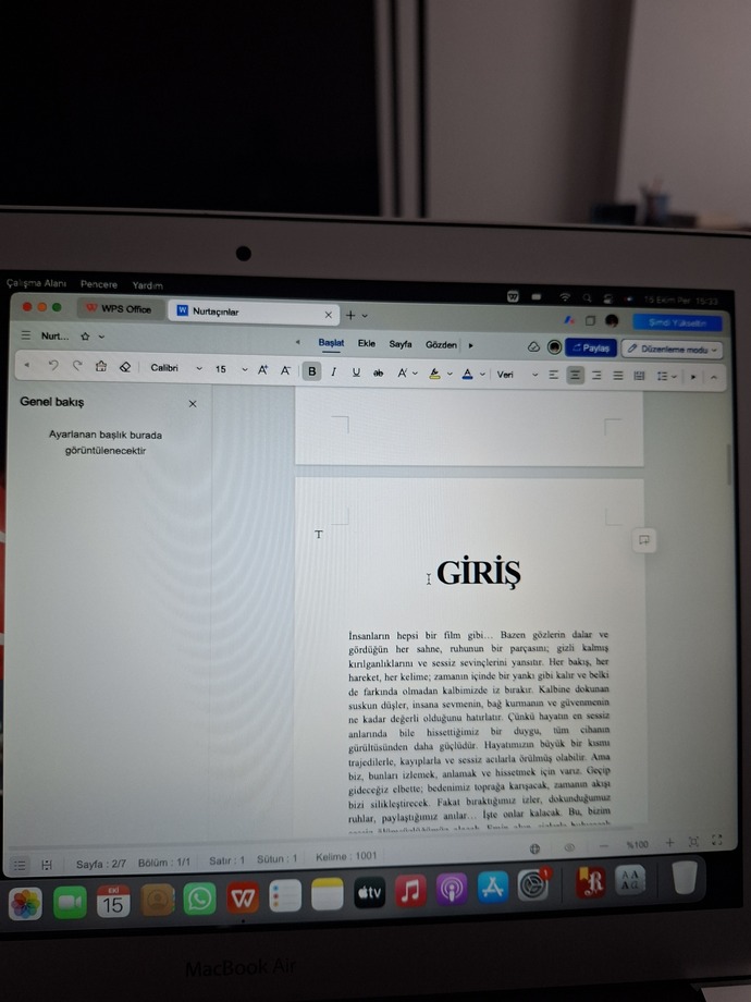 Kitap yazıyorum?