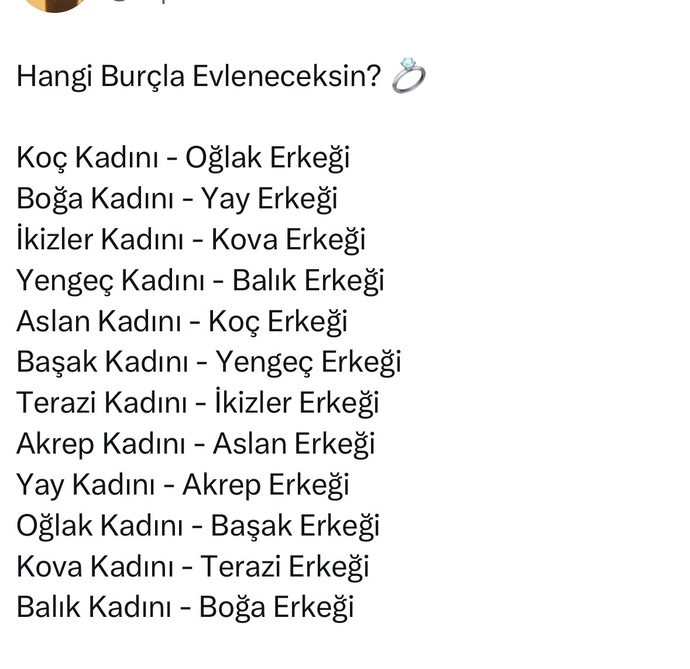 Hangi Burçla Evlenmek İstersin?