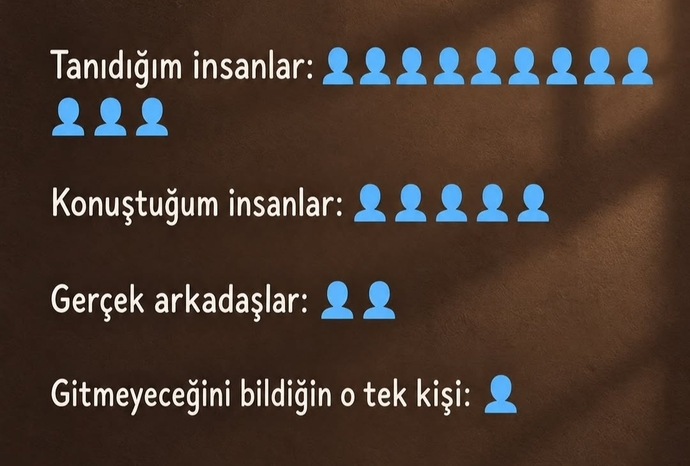 Asla gitmez diyebileceğin insanlar var mı hayatında?