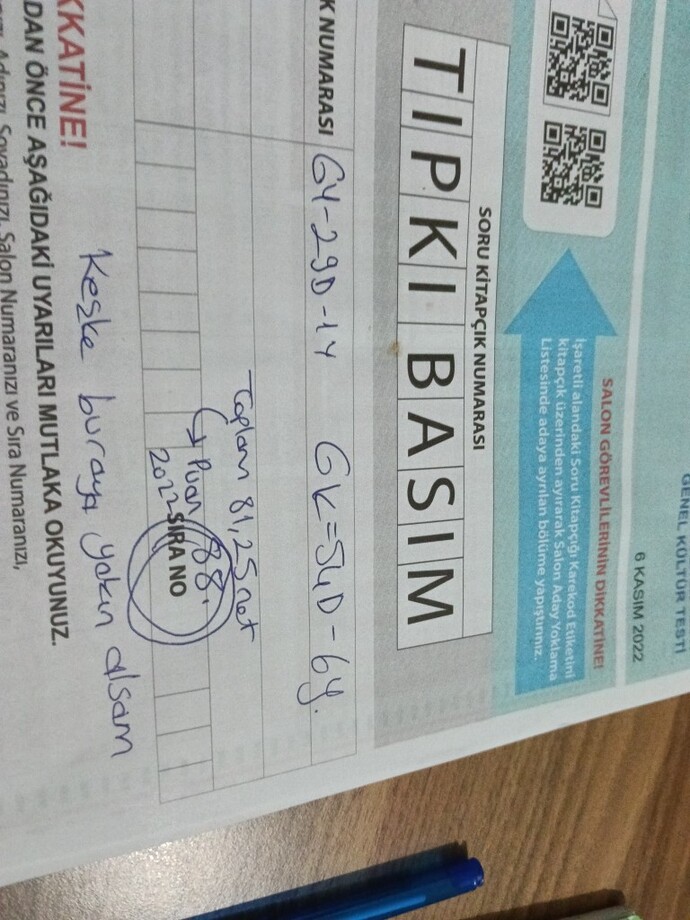 Evde 88 puan aldıgım sınavda kac alırım?