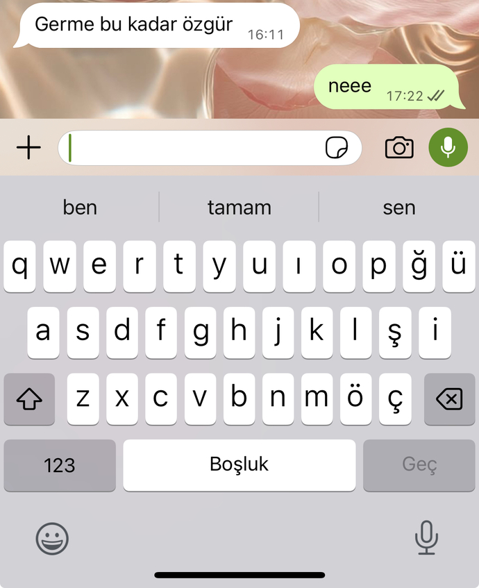 En son kimle ne konuştunuz?