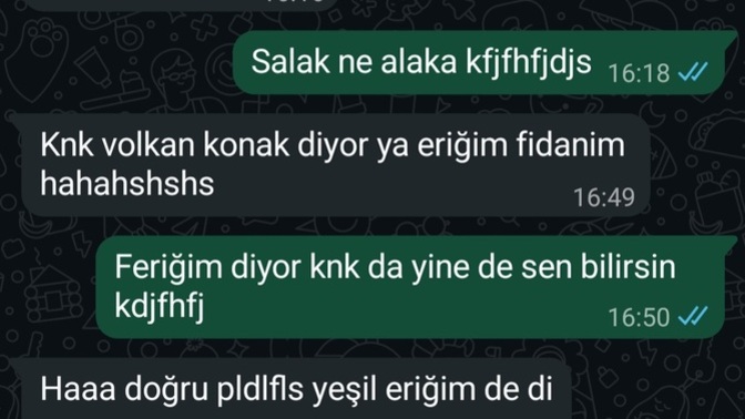 En son kimle ne konuştunuz?