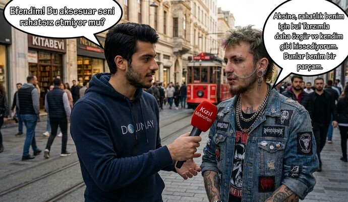 Küpeli zincirli, dövmeli biri misin?