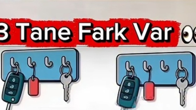 Resimdeki 3 farkı bulabilen var mı? Bakalım kimler yakalayacak! 🔍?