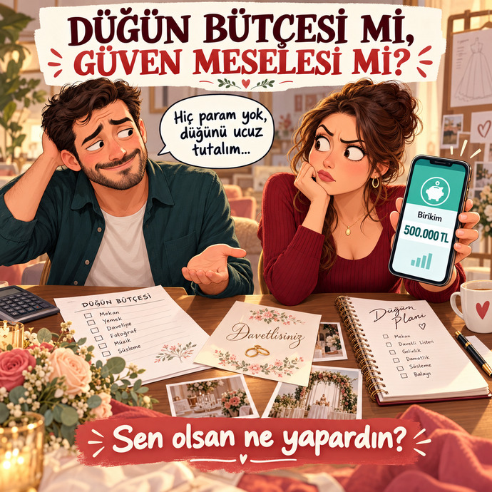 Evlilik öncesi 500.000 TL birikimi saklamak güvensizlik mi, tedbir mi?