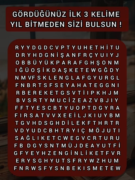 Ne gördüysen şans getirsin olur mu?
