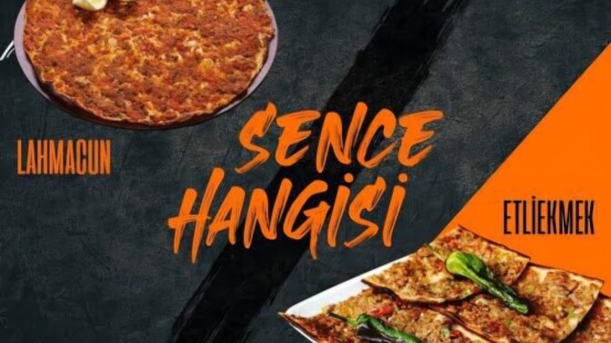 şu an Etliekmek mi Lahmacun mu yemek isterdin?