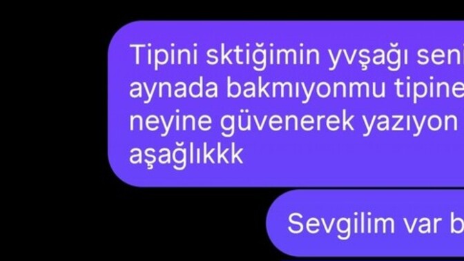 Bana yazan erkeğe iyi demiş miyim?