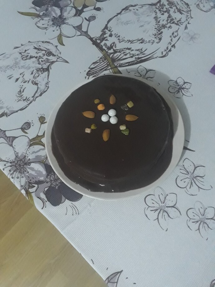 Sevdiğime yaptığım çikolatalı pasta sizce olmuş mu, beğenir mi?