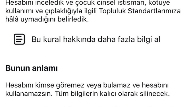 Kapanan Instagram hesabını nasıl açabilirim?