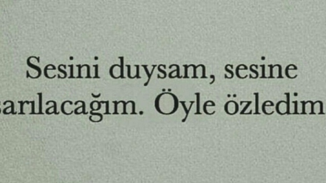 Özleminizi nasıl dile getirirsiniz?
