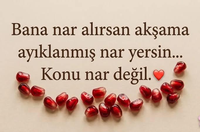 Sevdiğine nar ayıklar mısın?