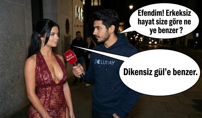 Sana göre erkeksiz hayat neye benzer?