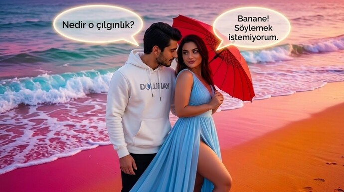 Çılgın mısın hırçın mısın, yâda sahildeki dalga mısın?