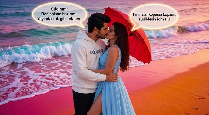 Çılgın mısın hırçın mısın, yâda sahildeki dalga mısın?