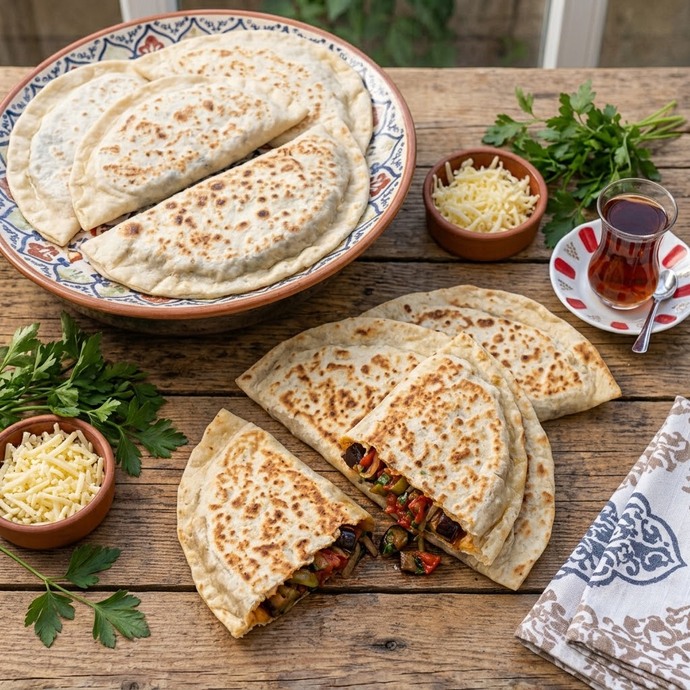 Patlıcanlı sac böreği sever misiniz?