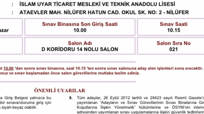 Pazar günkü sınava kimler giriyor?