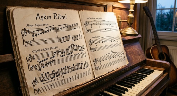 Aşkın ritmi sizce hangi tonda atar: Coşkulu bir rock solosu mu, yoksa sakin bir piyano melodisi mi?