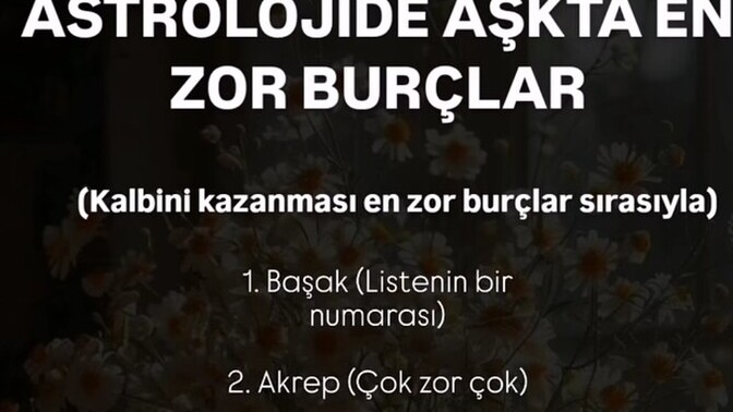 Aşkta zor musun kolay mı?