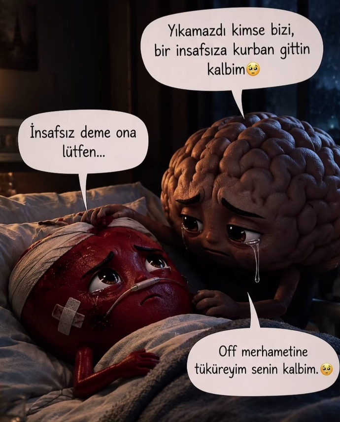 Kalbiniz ve beyniniz konuşsaydı, birbirlerine ne söylerlerdi?