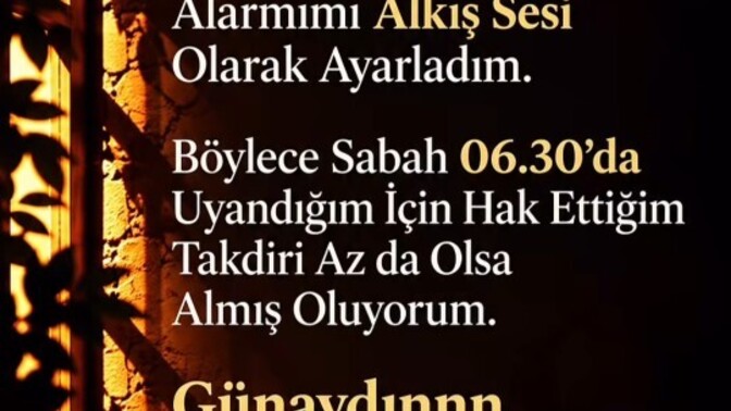 Sizler sabah kaçta kalkıyorsunuz?