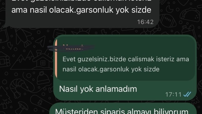 Adam çalışmamı istemiyor mu sizce?