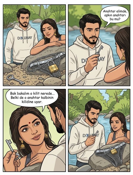 Kilit misin anahtar mısın, bilmece misin bulmaca mısın, yâda paslı küflü biri misin?