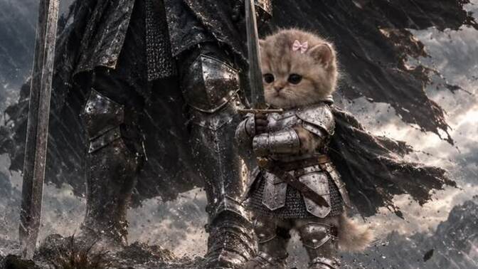 Sert bir şövalye mi, yoksa minnoş bir kedi savaşçı mısın?