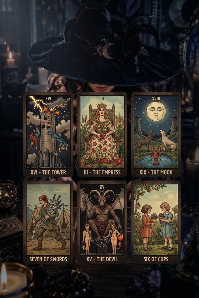 Bu 6tarot kartından biri, senin hakkında arkandan konuşulan ve senden gizlenen bir gerçeği ortaya çıkaracak olsa hangisini seçerdn?