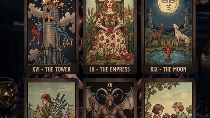 Bu 6tarot kartından biri, senin hakkında arkandan konuşulan ve senden gizlenen bir gerçeği ortaya çıkaracak olsa hangisini seçerdn?