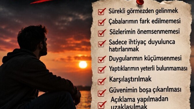 Ne yapılırsa kendinizi DEĞERSİZ hissedersiniz?