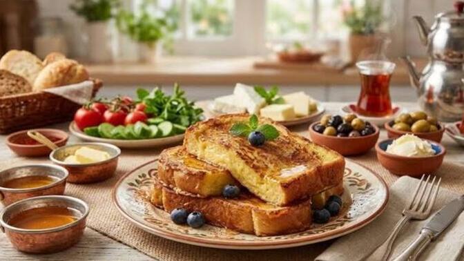 🍳🌞 Sabah kahvaltısında yumurtalı ekmek sever misiniz?