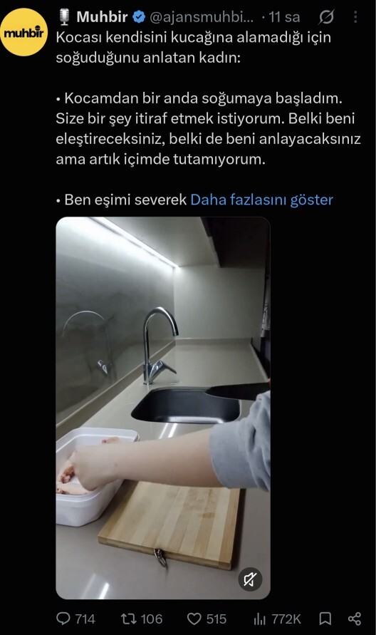Eşiniz sizi kucağında taşıyamasa ondan soğur musunuz?