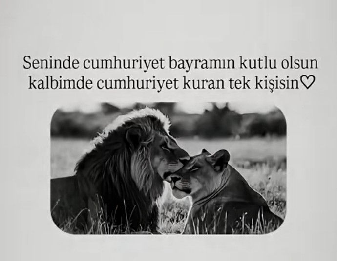 Kalbimde Cumhuriyet kuran tek kişisin dediğiniz biri var mı?