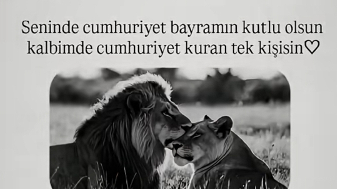 Kalbimde Cumhuriyet kuran tek kişisin dediğiniz biri var mı?