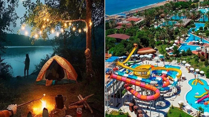 Lüks bir 5 yıldızlı otel tatili mi, yoksa sırt çantanızla doğada kamp yapmak mı?