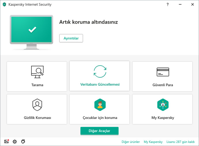 Kaspersky Antivirüs Programı