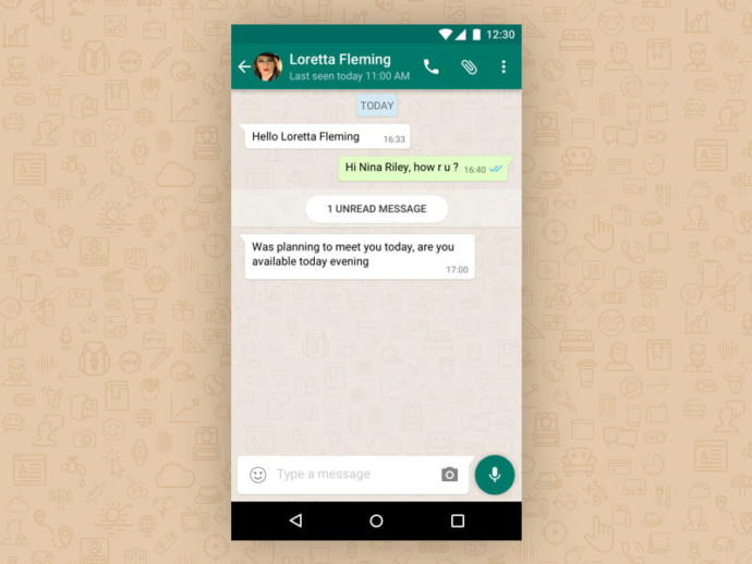 WhatsApp mesajlaşma