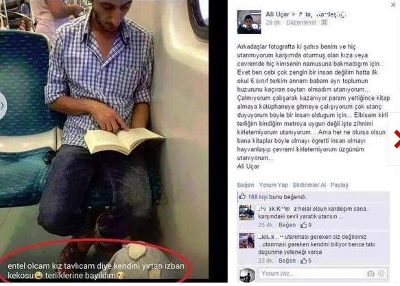 Metroda Terlikle Kitap Okuyan (Ali Uçar) Olayı ?